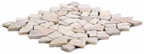 DIVERO Márvány mozaik DIVERO bézs/rózsaszín 9 háló 1 m²