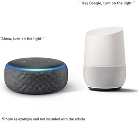 Okos fali lámpa bambusz 30 cm dugóval, Wi-Fi-vel - Rina