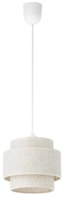 BOHO függőlámpa zsinórral 1xE27/60W/230V Ø 20 cm fehér