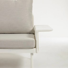 Zaltana fehér alumínium kerti sarokkanapé asztallal - Kave Home