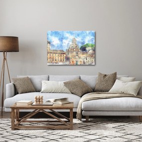 Kép - Santa Maria di Loreto temploma, Róma, Olaszország (70x50 cm)