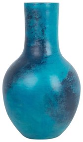 Ragyogó Kék Dekor Váza BOSTRA Beliani