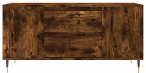 Füstös tölgy színű szerelt fa dohányzóasztal 102x44,5x50 cm
