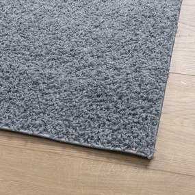 PAMPLONA kék magas szálú bolyhos modern szőnyeg 160 x 230 cm