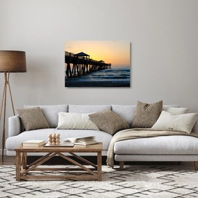 Tengerpart képe (üvegen) (70x50 cm)