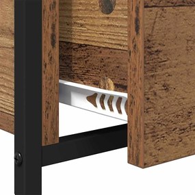 Dohányzóasztal fiókkal Régi fa 70x50x50cm Faanyag