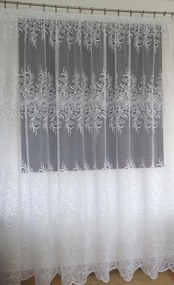 Mg Függöny jacquard 4562 Fehér 200x250cm Kész Szalaggal M