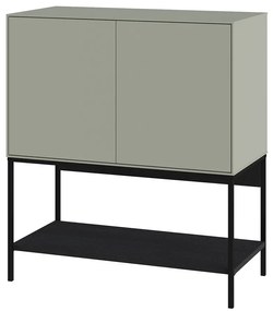 Zöld-fekete szekrény 80x90x40 cm Amira – Marckeric
