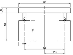 Spotlámpa ANGIE 4xGU10/35W/230V fehér