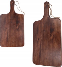Fa vágódeszka 43,5x22,5 cm tálaló fogantyúval