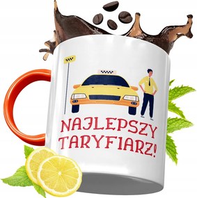 Narancssárga Bögre Taxisofőrnek Ajándék fényképes nyomattal