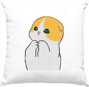 Cica párna Vicces Mém 5 Fehér