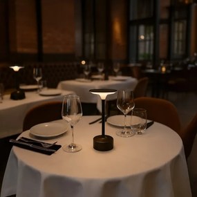 Tölthető érintésvezérlésű LED asztali lámpa TAVOLO LED/2,5W/5V 2400 mAh 3000-6000K fekete