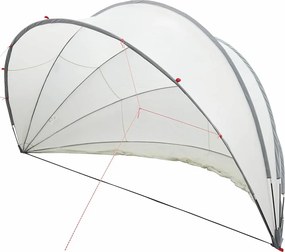 vidaXL Medence kupola Szürke és narancs 500 x 500 x 236 cm