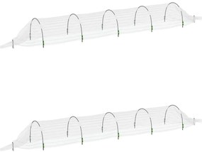 2 db üvegszál és PP háló alagút 1,5 x 5 m