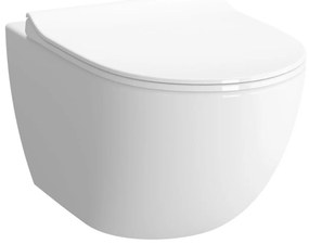Wc falra szerelhető VitrA Shift fehér színben fényes felülettel hátsó kifolyással 7747-003-0075
