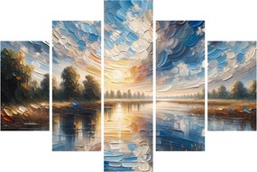 Kép - Napfestmény a víz felett (150x105 cm)