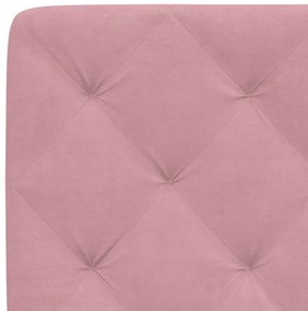 rózsaszín bársony fejtámla párna 80 cm