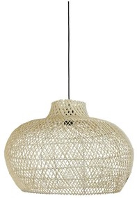 Natúr színű függőlámpa rattan búrával ø 60 cm Charita – Light &amp; Living