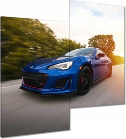 Vászonkép 60x60 Autó-Motor Kék Autó