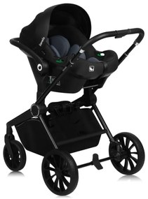 Lionelo - 3 az 1-ben kombinált babakocsi MIKA PLUS Grey Stone