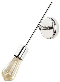 Ezüstszínű konnektorhoz csatlakoztatható fali lámpa Mizrak – Opviq lights