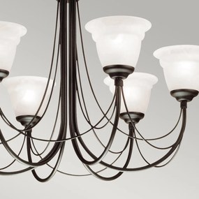 Elstead Lighting CARISBROOKE CB6-BLACK Csillár 6x60W/E14