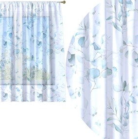 Függöny Készre Varrva 400x150 Voile Színes Mintás Ráncfogós 073