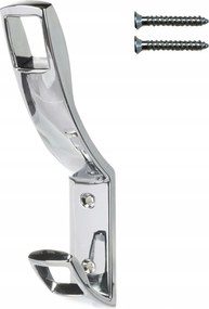 Fali akasztó dupla polírozott króm törölköző ruhák fürdőszoba