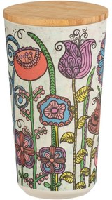 Wenko Flowers doboz bambusz fedéllel, 950 ml, L