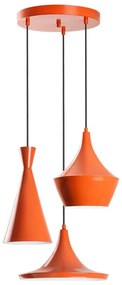 TOM kábeles csillár 3xE27/40W/230V narancssárga