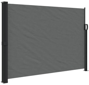 antracitszürke behúzható oldalsó napellenző 140 x 600 cm