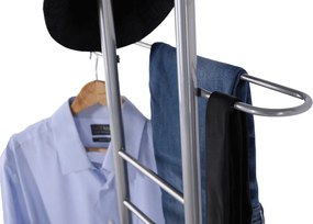 Szobainas, ezüst fém + bükkfa, FRANK