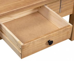 vidaXL panama stílusú tömör fenyőfa dohányzóasztal 100 x 60 x 43,5 cm