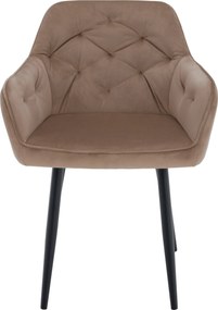 Fotel, világosbarna/fekete, VERIO