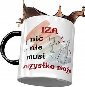 Fekete Bögre Izabella Feleség Ajándék Nyomtatott Fotóval