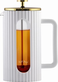 Kávé- és teafőző fehér-arany elegáns 1L