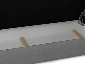 Franciaágy  Boxspring 160 cm Fade 2 (fekete) (matraccal és tárolóhellyel). 1046497