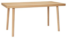 Natúr színű étkezőasztal tölgyfa dekorral 80x160 cm Herringbone – Hübsch