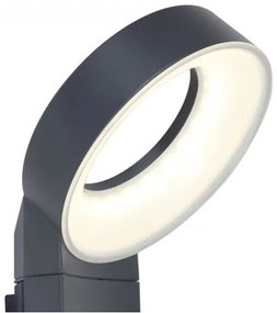LED lámpatest , oldalfali , 14W , meleg fehér , fekete , kültéri , IP54 , LUTEC , MERIDIAN