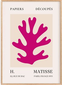 Poszter 50x70 Henri Matisse Papiers Découpés Rózsaszín Forma Berggruen 1953