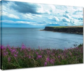 Vászonkép 40x30 Illatos tájkép sziklával