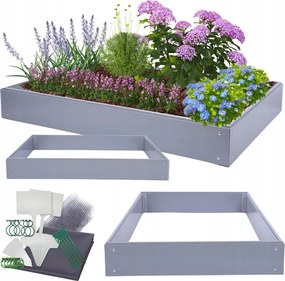 Zöldségtartó Pvc ágyás magasított zöldségtároló láda 20x140x1