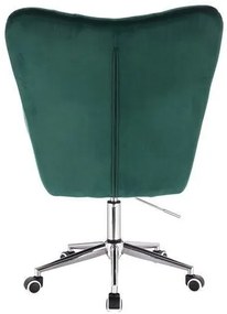 HR650K Sötétzöld modern velúr szék