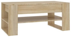 Sonoma tölgy színű szerelt fa dohányzóasztal 102x55x45 cm