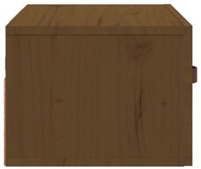 mézbarna falra szerelhető éjjeliszekrény 40 x 29,5 x 22 cm