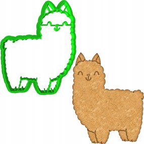 Húsvéti Mézeskalács Forma Húsvétra Alpaka Lama 8cm