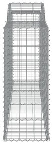 2 db íves horganyzott vas gabion kosár 300x50x120/140 cm