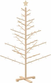 vidaXL Fából készült Karácsonyfa Természetes 150 cm Tömör fenyőfa