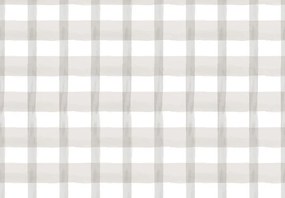 Parato Cristiana Masi Momi Plaid fehér-szürke kockás vlies tapéta – 4476